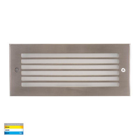 Bata 316 Stainless Steel LED Brick Light with Grill - HV3004T-SS316-12V