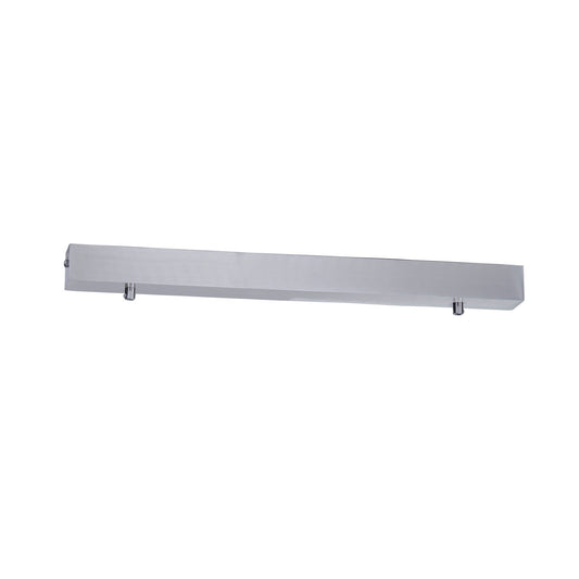 500mm Rectangle Surface Mounted Silver Pendant Canopy - HV9705-5050-SCH