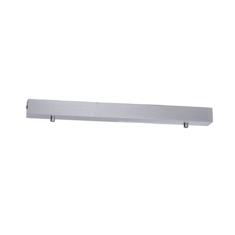500mm Rectangle Surface Mounted Silver Pendant Canopy - HV9705-5050-SCH