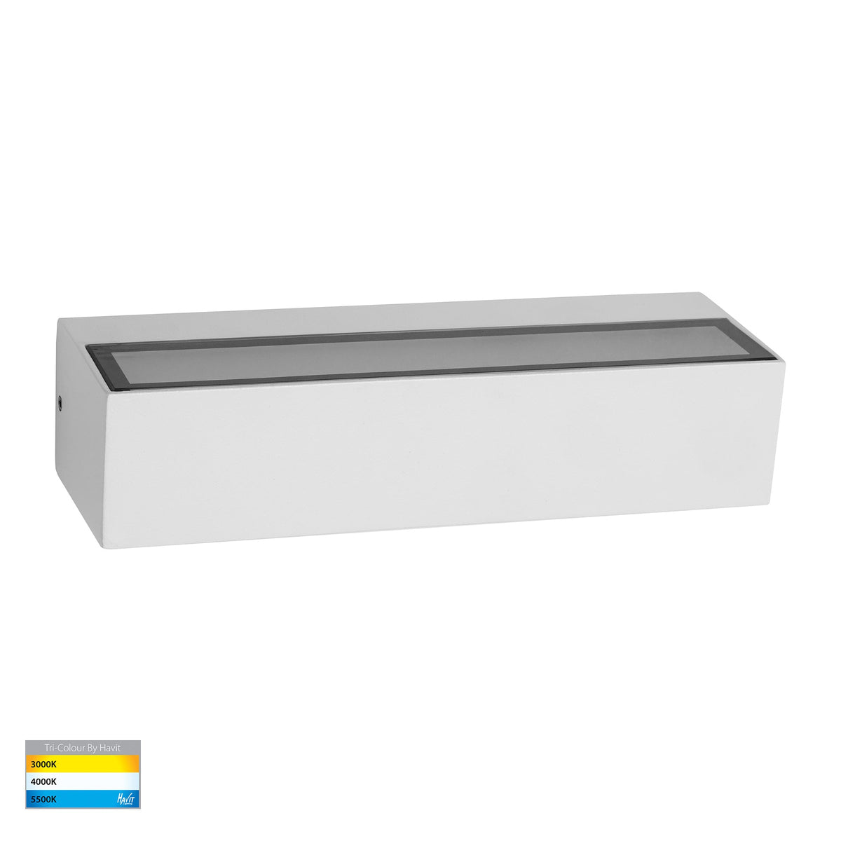 Siena White LED Up & Down Wall Light - HV3657T-WHT