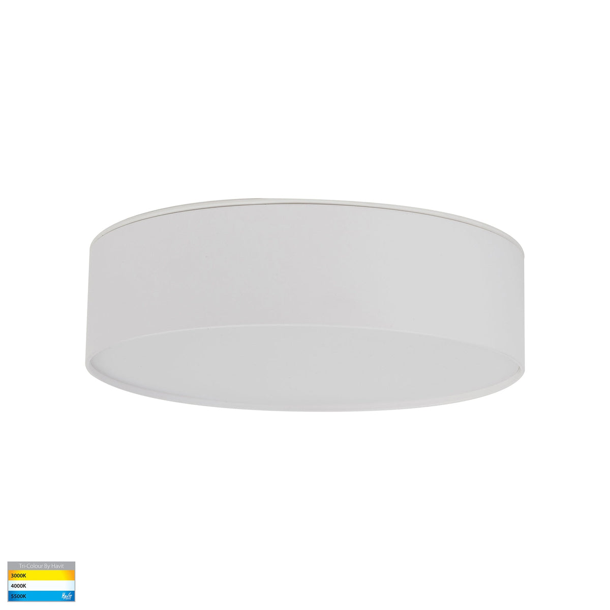 Nella White 20w Ceiling Mounted LED Oyster - HV5892T-WHT