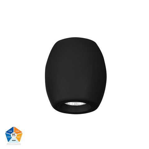 Nella Black 7w Surface Mounted LED Downlight - HV5848S-BLK