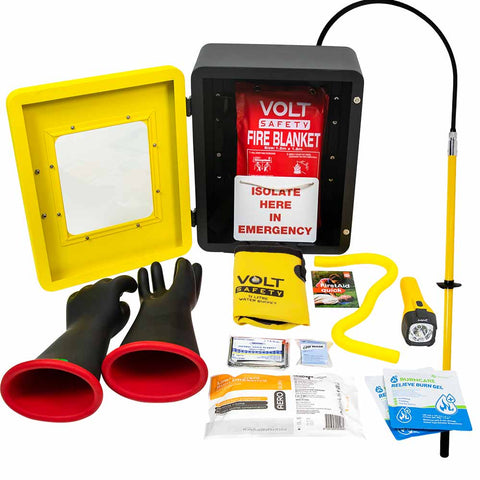 Wall Mounted High Voltage Rescue Kit Class 3 26.5kV - Volt Safety - KIT-HVR-WM-3