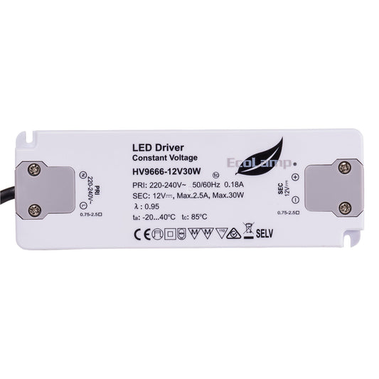 30w Indoor IP20 Constant Voltage LED Driver - HV9666-12V30W