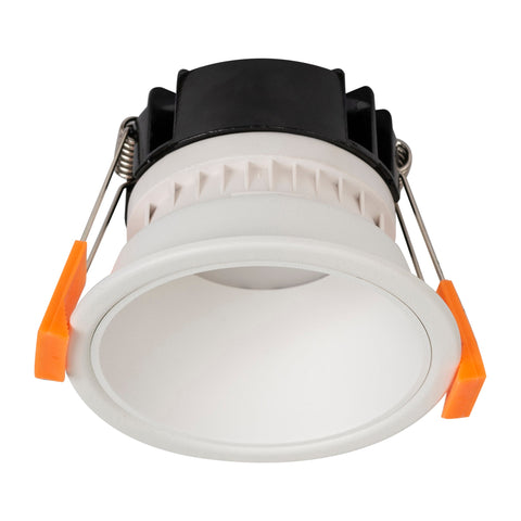 Gleam White with White Insert Fixed Dim to Warm LED Downlight - HV5529D2W-WW