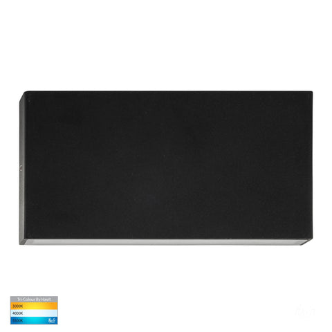 Essil Black Up & Down LED Wall Light - HV3648T-BLK-12V