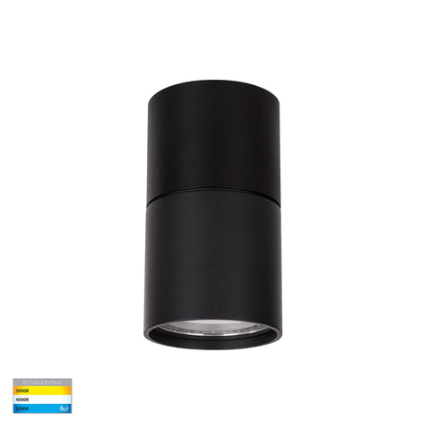 Nella Black 7w Surface Mounted LED Downlight with Extension - HV5802T-BLK-EXT