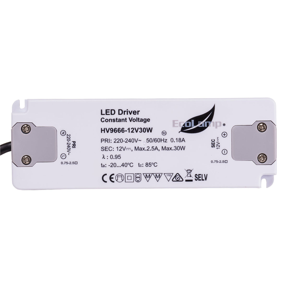 30w Indoor IP20 Constant Voltage LED Driver - HV9666-24V30W