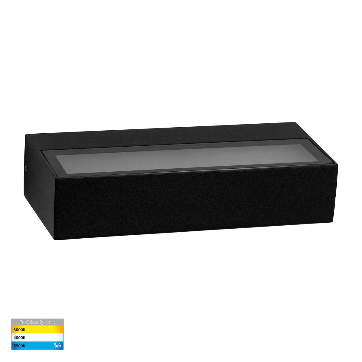 Siena Black LED Uplighter Wall Light - HV3654T-BLK