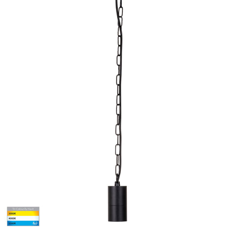 Tivah Solid Brass Black LED Pendant - HV5902T-BLK-12V