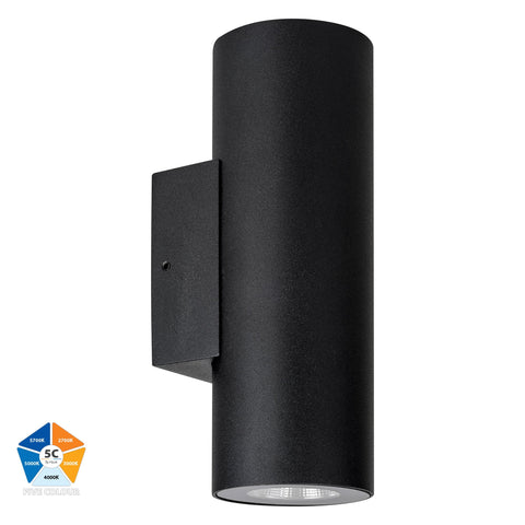HV3626S-ALUBLK- Aries Aluminium Black Up & Down LED Wall Light - HV3626S-ALUBLK