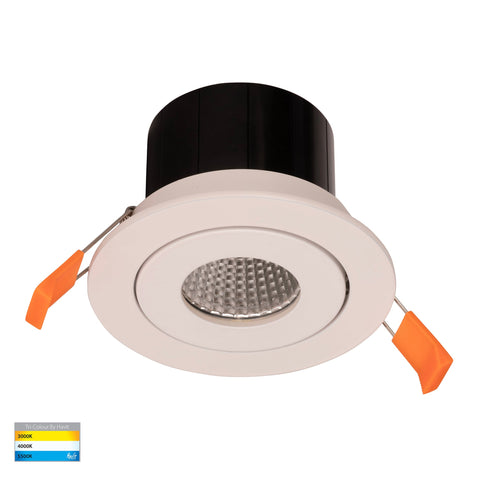 Prime White Tilt LED Downlight - HV5512T-WHT
