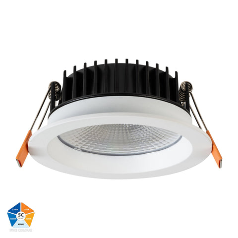 Ora White 5 Colour Fixed LED Downlight - HV5530T-WHT