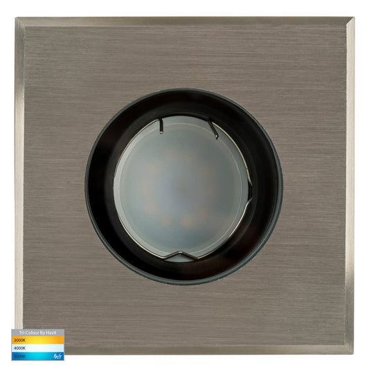 Luta 316 Stainless Steel TRI Colour Adjustable Inground Light - HV1825T-SQ