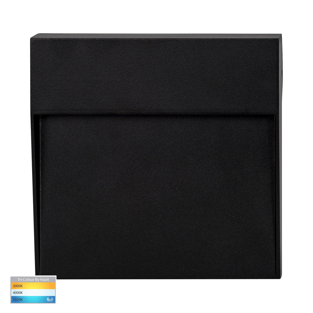Fino Black Square LED Outdoor Step Light - HV3269T-BLK-12V-SQ