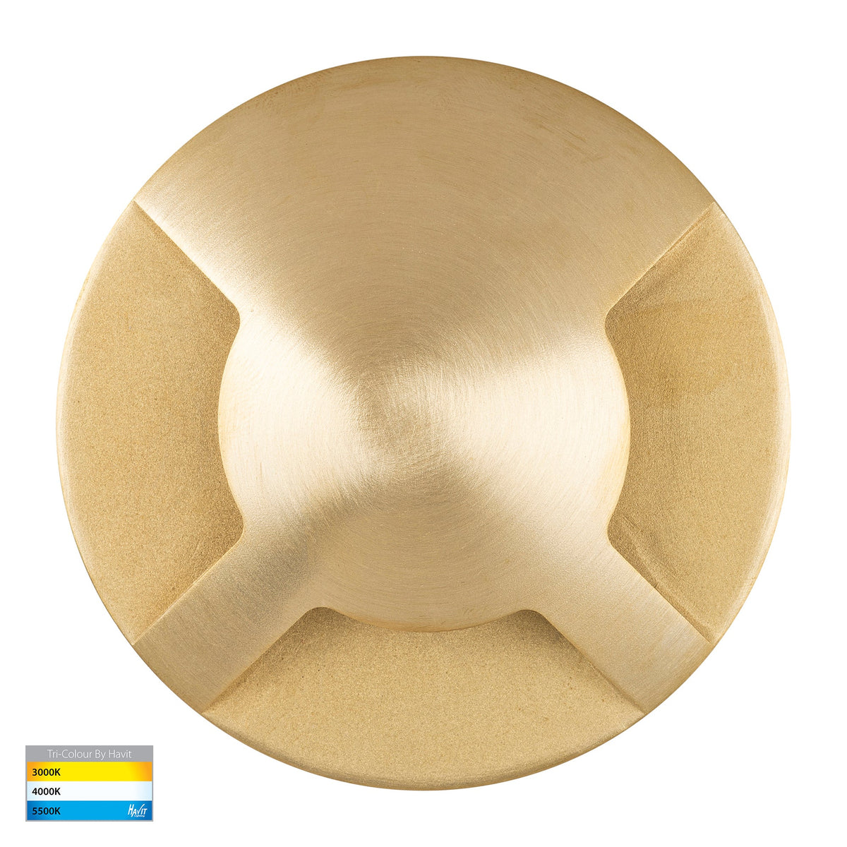 Viale Brass TRI Colour LED Triple Driveway Light - HV19082T-BR