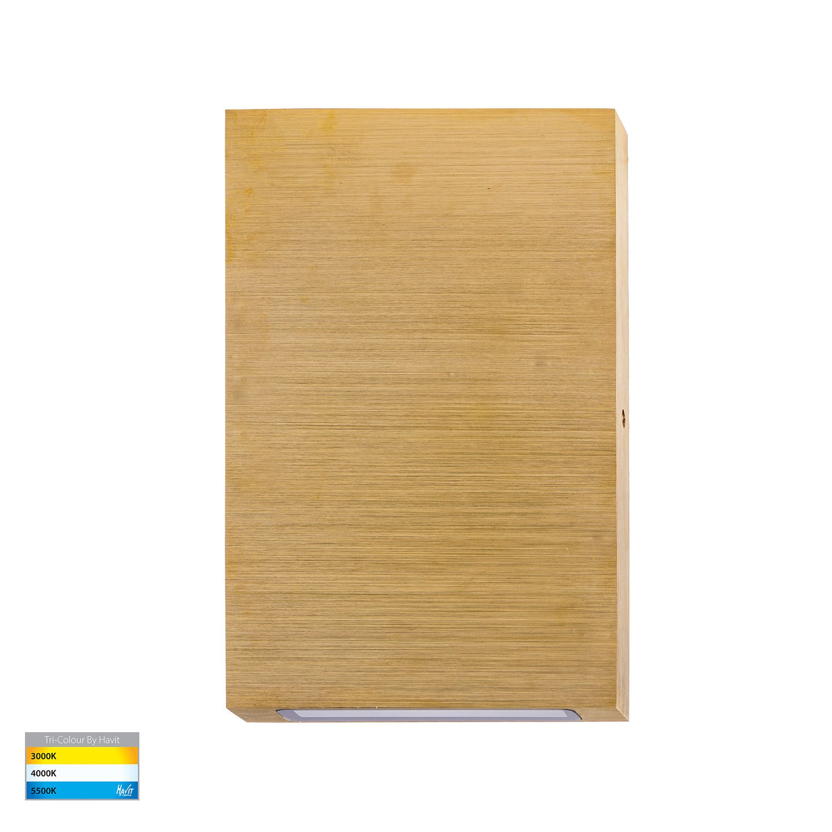 Stylez Solid Brass Up & Down LED Wall Light - HV3289T-BR-12V
