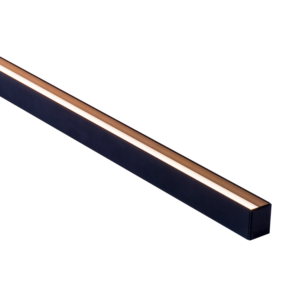 Suspended or Surface Mounted Black Aluminium Profile - HV9693-2025-BLK