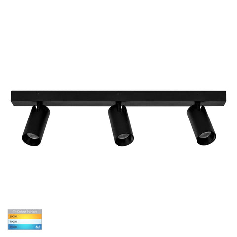 Revo Black 3 Light TRI Colour LED Bar Light - HV4002T-3-BLK