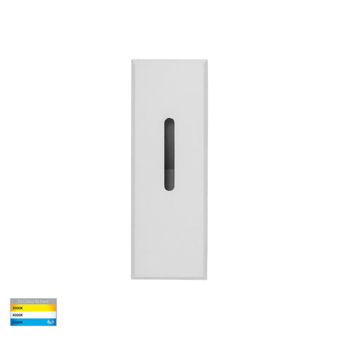 Paso White Recessed LED Step Light - HV3105T-WHT-12V