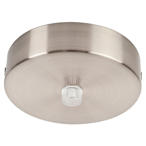 100mm Round Canopy Satin Chrome - HV9705-9025-SCH-RND