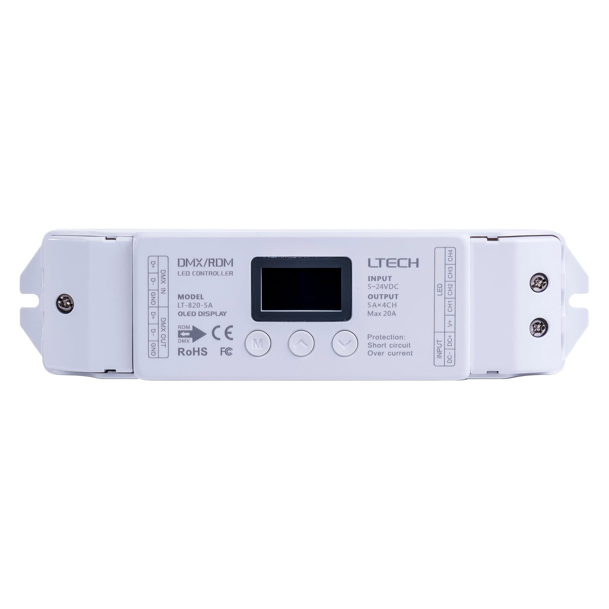 DMX RGBC or RGBW LED Strip Controller - HV9109-LT-820-5A