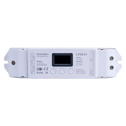 DMX RGBC or RGBW LED Strip Controller - HV9109-LT-820-5A