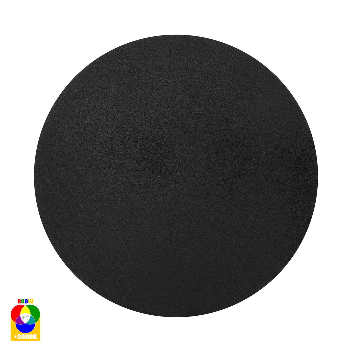 Halo Black RGBW LED Wall Light - HV3593RGBW-BLK