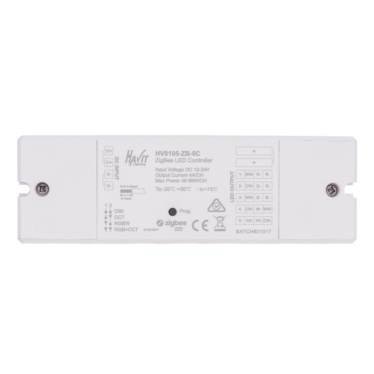 Zigbee LED Strip Receiver - HV9105-ZB-5C