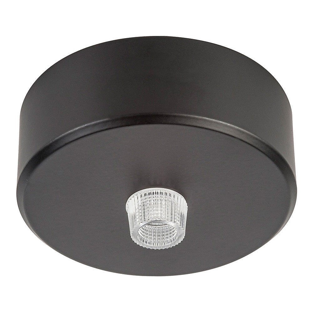 70mm Round Canopy Black - HV9705-7023-BLK