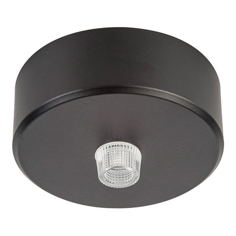 70mm Round Canopy Black - HV9705-7023-BLK