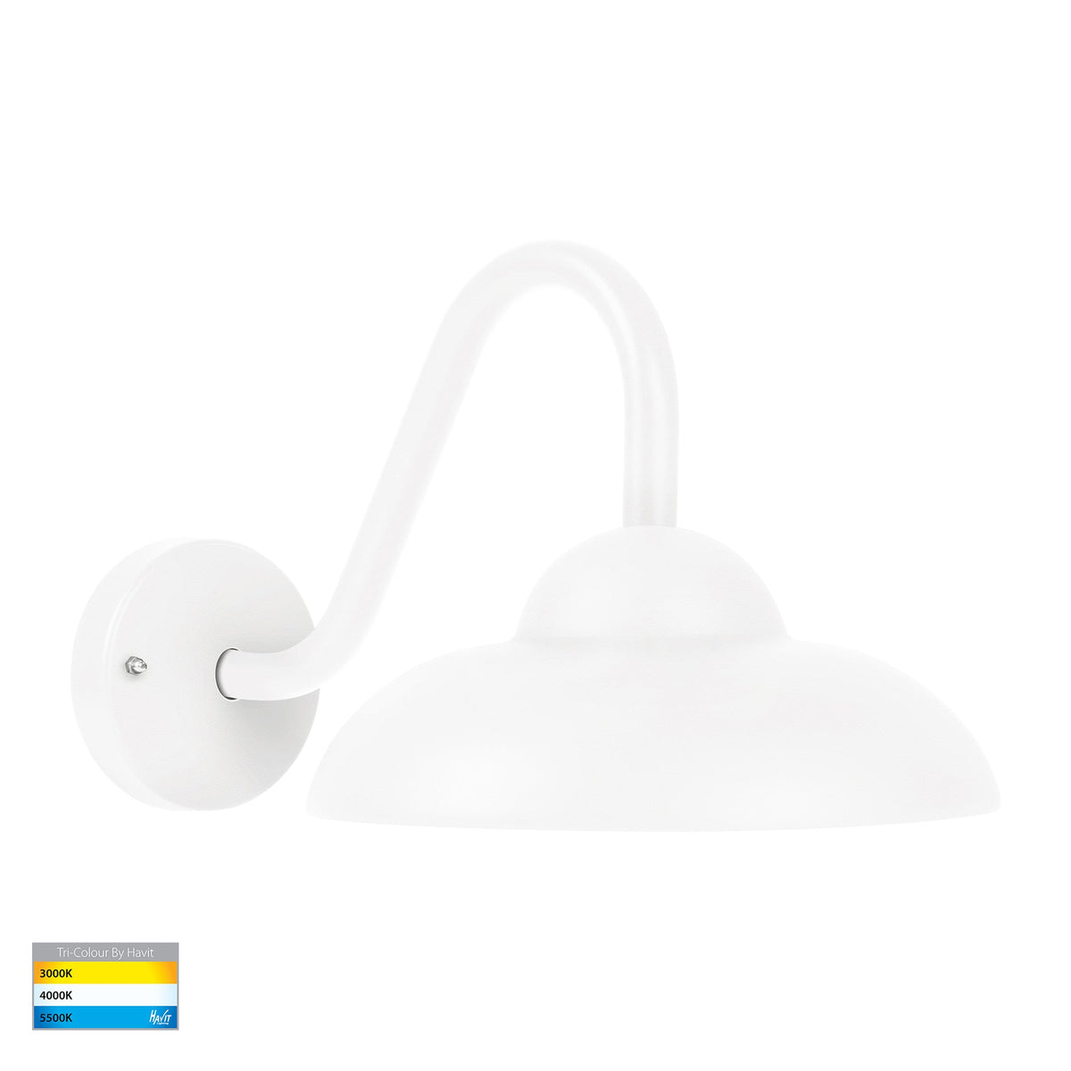 Arkua Aluminium White Wall Light - HV3518T-WHT