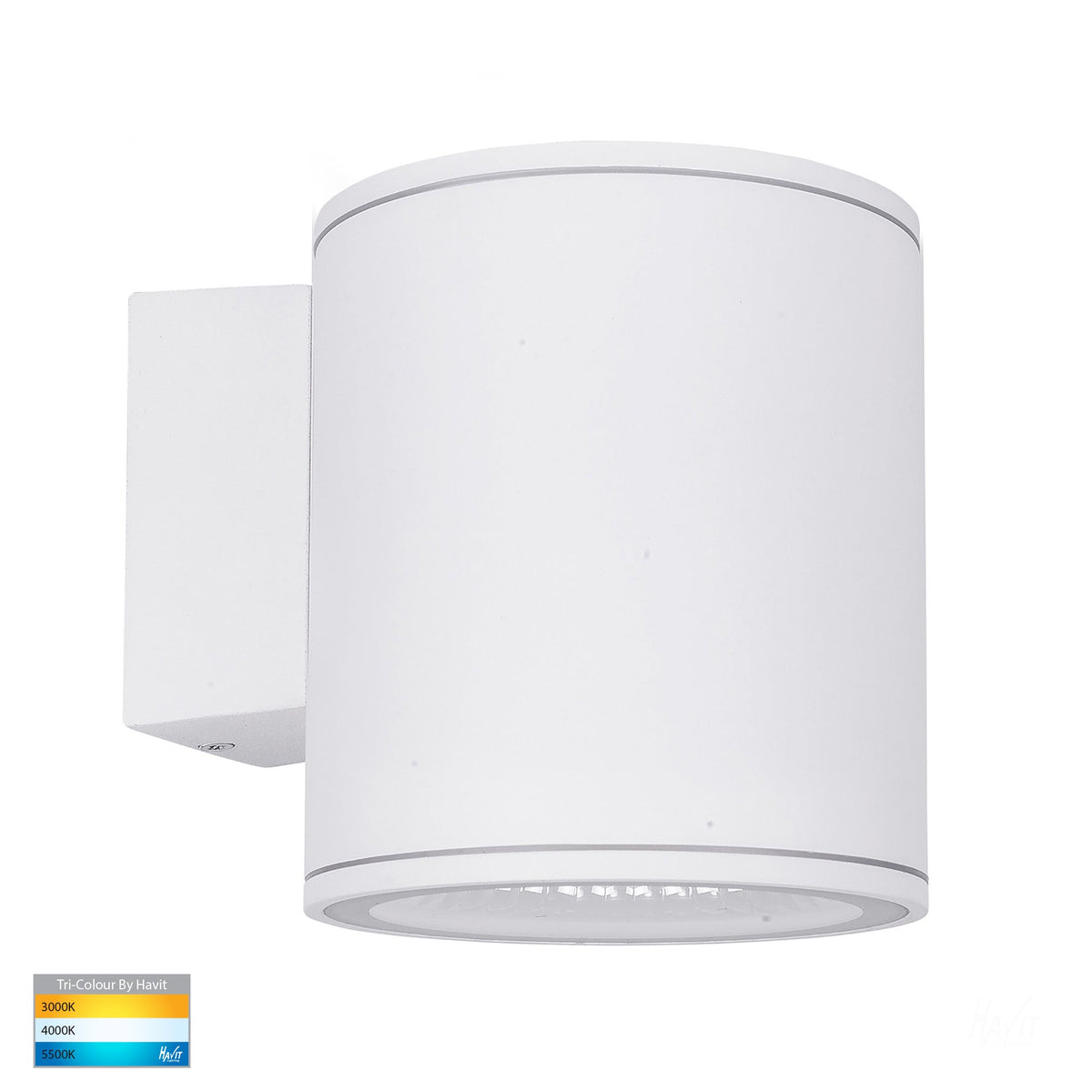 Porter 15w LED White Large Fixed Down Wall Light - HV3628T-WHT