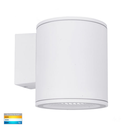 Porter 15w LED White Large Fixed Down Wall Light - HV3628T-WHT