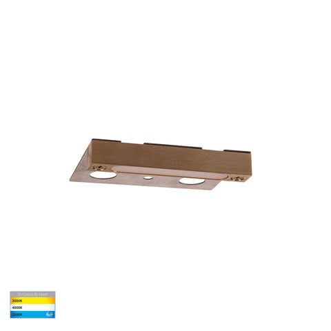 Preston Solid Brass LED Coping Light - HV3297T-BR-12V