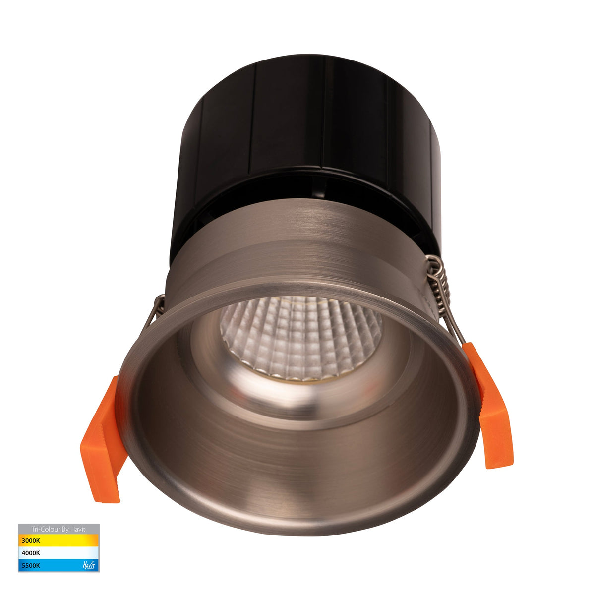 Prime Nickel Coloured Fixed Deep LED Downlight - HV5513T-NK