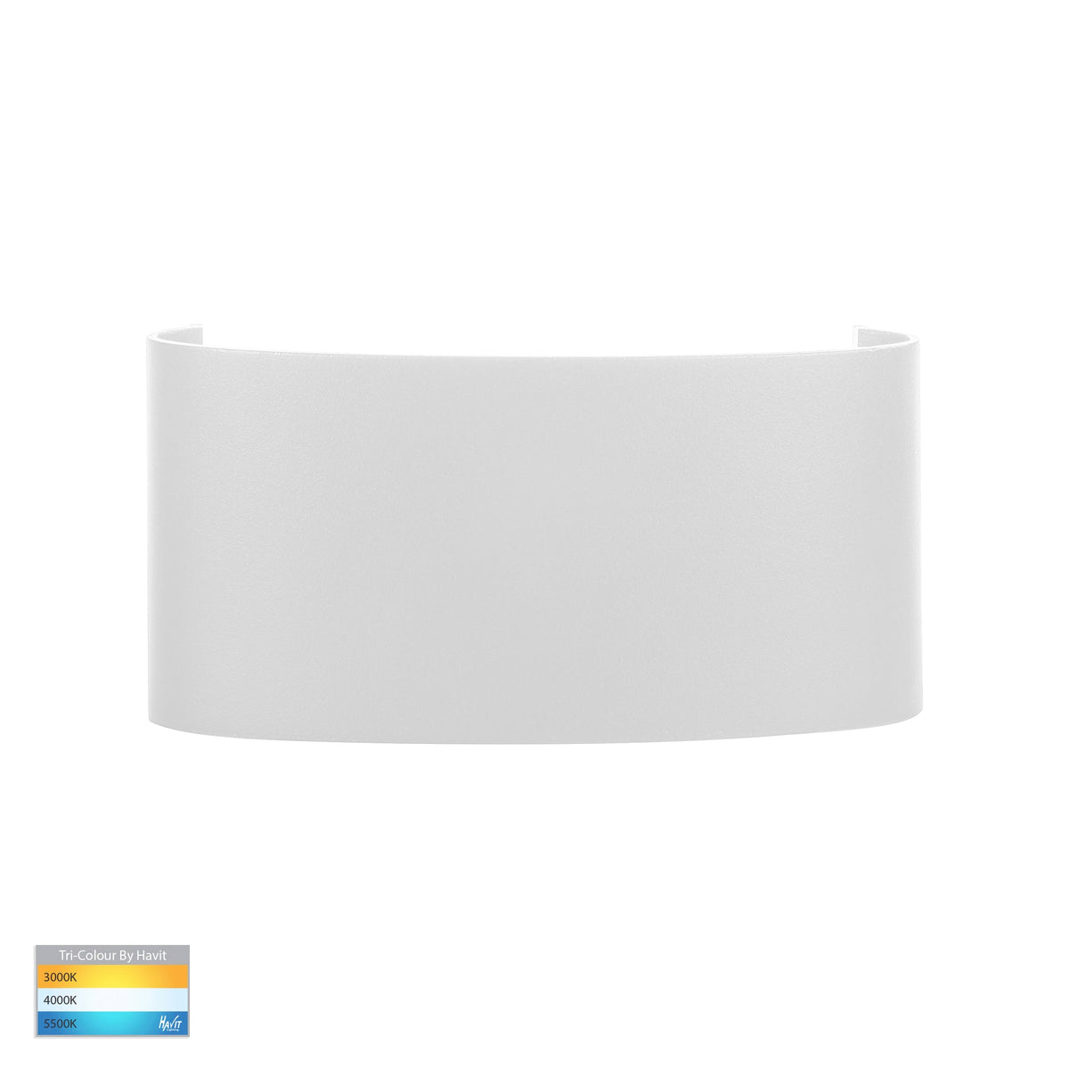 Maro White Up & Down TRI Colour LED Wall Light - HV3696T-WHT-12V