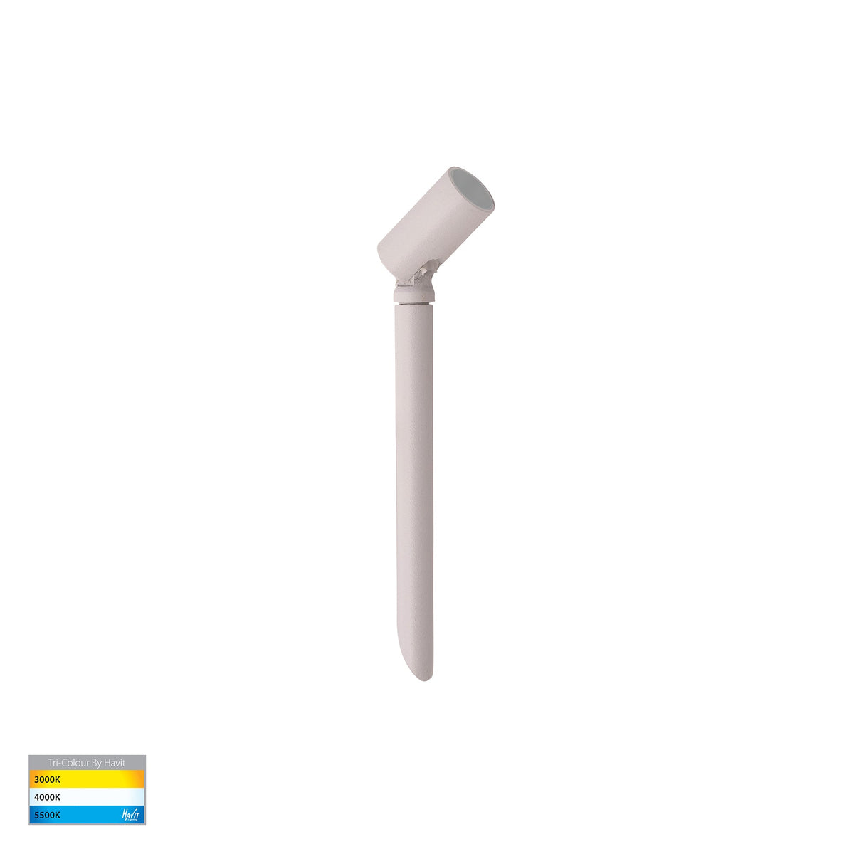 Spar Aluminium White Spike or Surface Mounted Spot Light - HV1433T-WHT