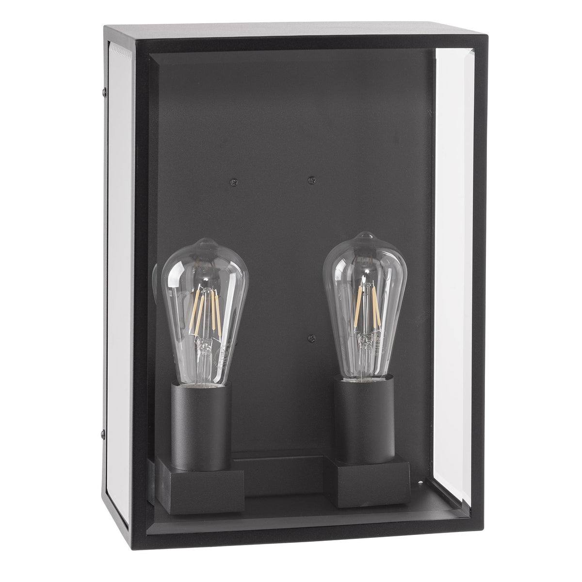Bayside 316 Stainless Steel Black 2 Light Wall Light - HV36592W-BLK