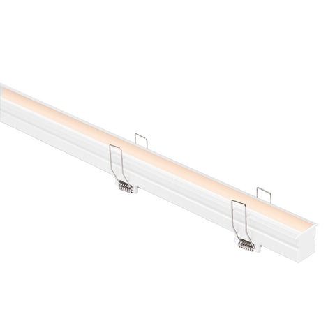 Deep White Recessed Anti Glare Winged Aluminium Profile - HV9695-2926-SD