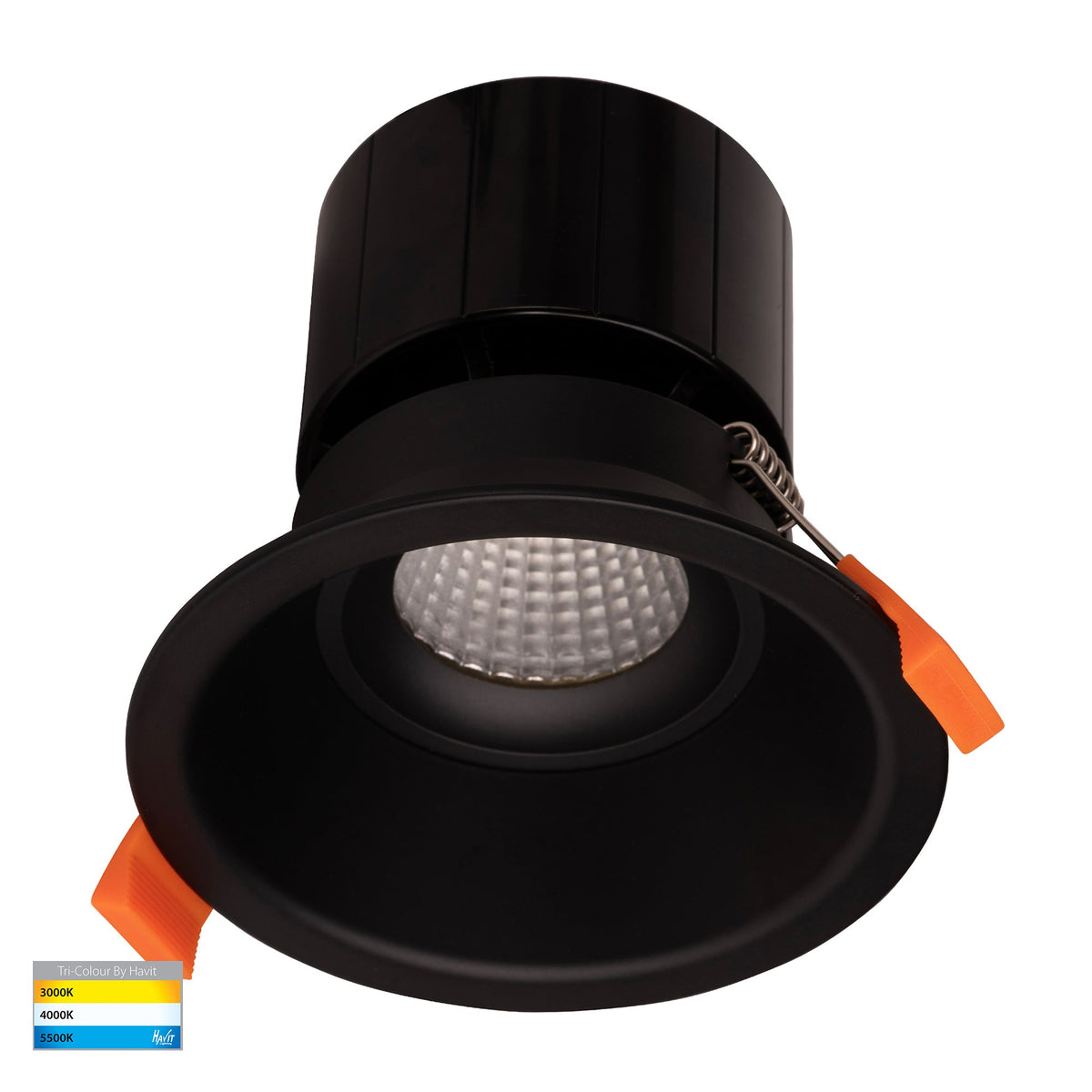 Prime Black Fixed Deep LED Downlight - HV5514T-BLK