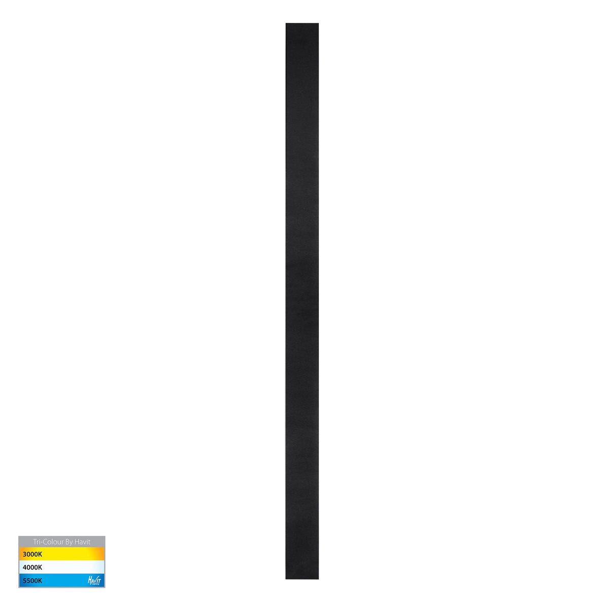 Barline Shadow Aluminium Black 1500mm Wall Light - HV3576T-BLK-24V