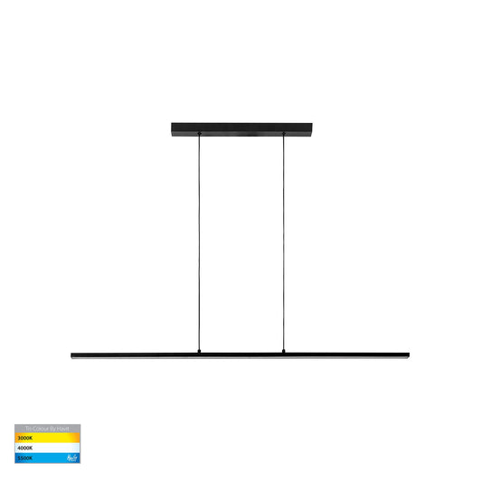 Proline Black 1200mm Slim LED Pendant - HV6005T-BLK