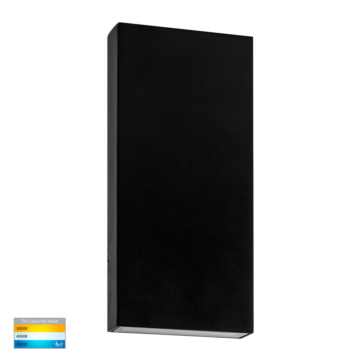 Essil Black Up & Down LED Wall Light - HV3649T-BLK-12V