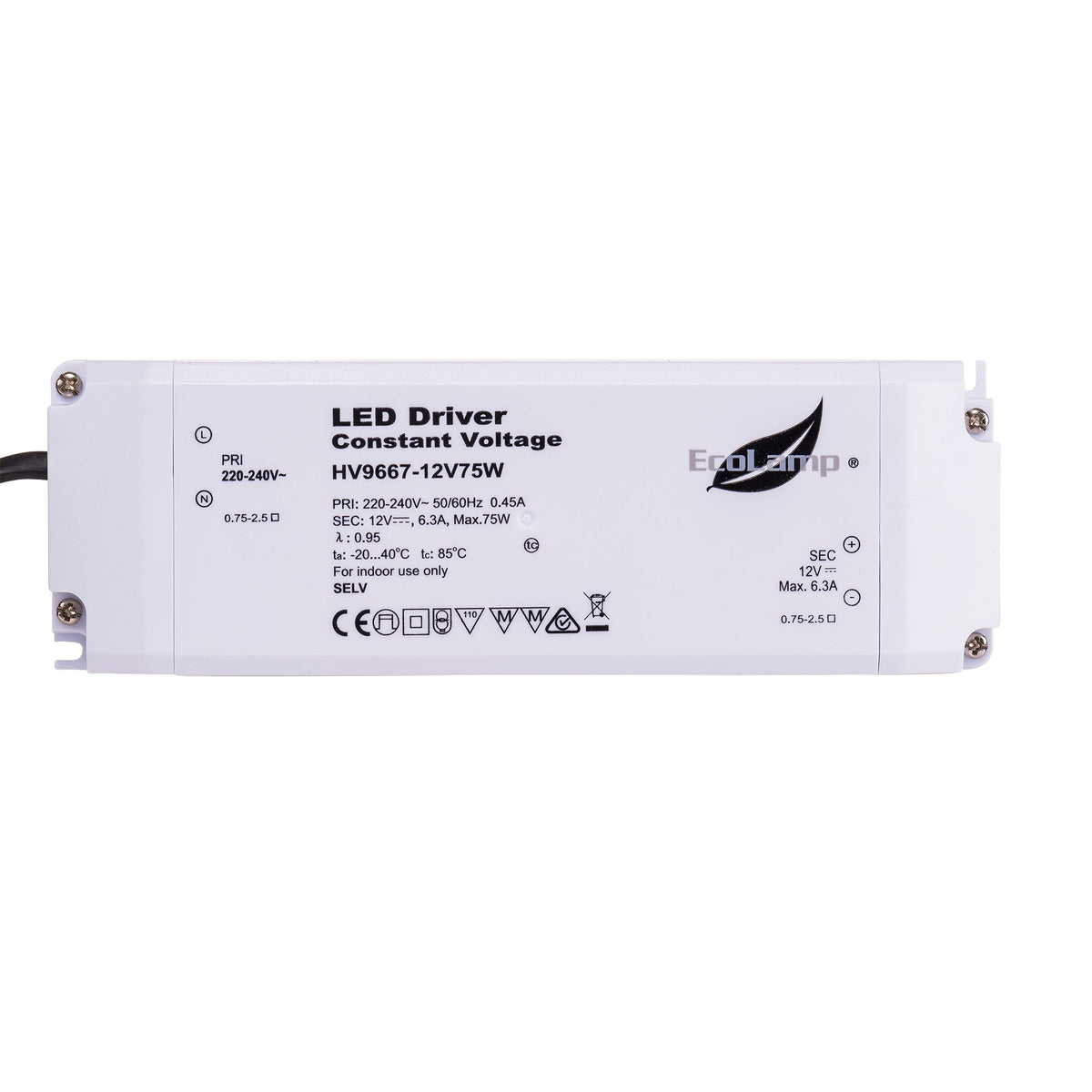 75w Indoor IP20 Constant Voltage LED Driver - HV9667-24V75W