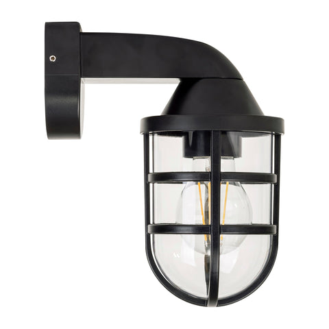 Marina Polycarbonate Black Wall Light - HV3511W-BLK