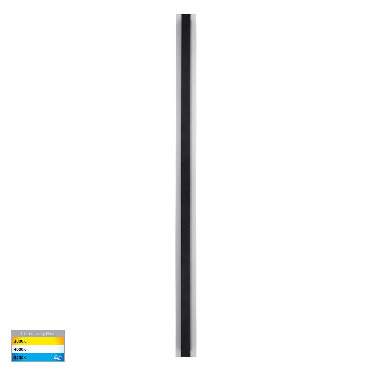 Barline Aluminium Black 1500mm Wall Light - HV3586T-BLK-24V