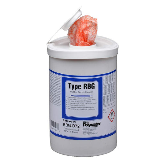 Rubber Goods Cleaner Wipes - Polywater - POLY-IS-RGCW
