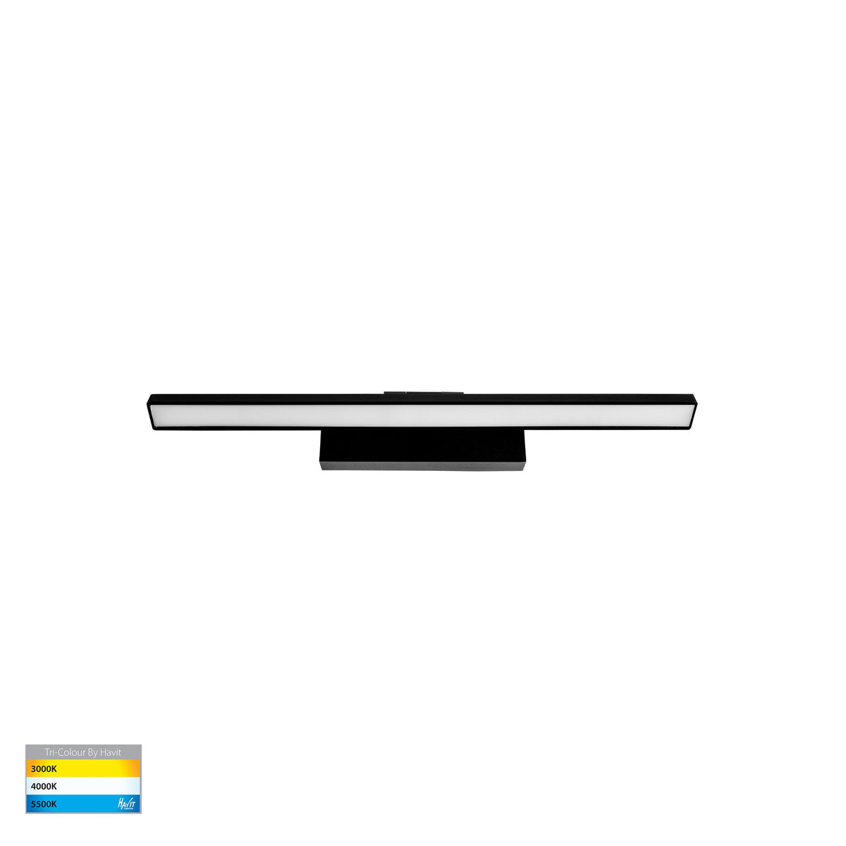 Vanita Black 600mm Adjustable Wall Light - HV8102T-BLK