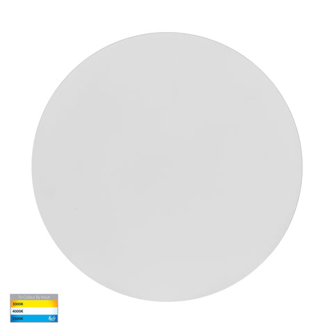 Halo White TRI Colour LED Wall Light - HV3593T-WHT